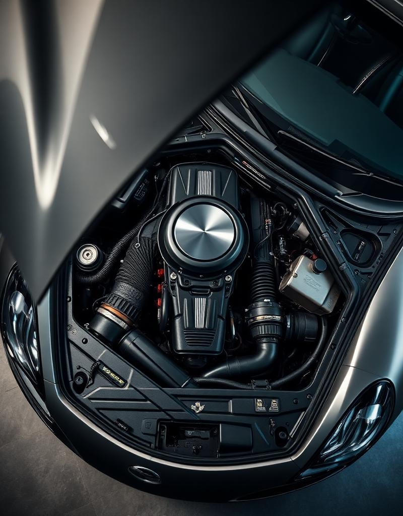 Polished engine bay