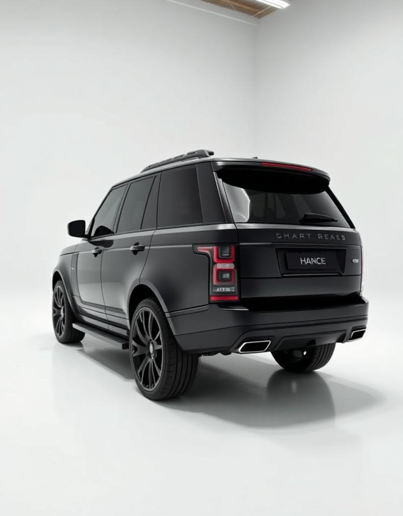 Satin black luxury SUV
